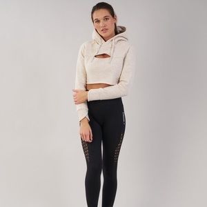 Gymshark Cropped Raw Edge Hoodie